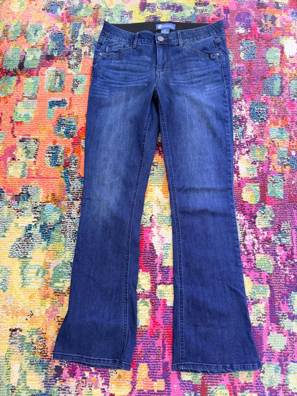 Democracy Dark Blue Flared Jeans - Absolution